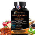 10-in-1 Irish Sea Moss Veggie Caps 3000mg Black Seed Oil Ashwagandha Bladderwrack Burdock Turmeric Apple Cider Vinegar Manuka Honey Dandelion Black Pepper - Made in US(Veggie Caps, Unflavored) Blossom NatureBuy Supplements Australia