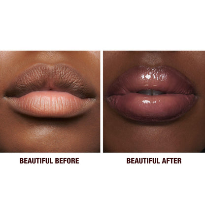 Charlotte Tilbury Icon Baby Lip Duo Kit - Mini K.I.S.S.I.N.G Satin Shimmer Lipstick & Full Size Hall of Fame High Shine Gloss Set - Hydrating Long Lasting Makeup Duo for On-the-Go Glossy Shine Charlotte Tilbury buy supplements Au