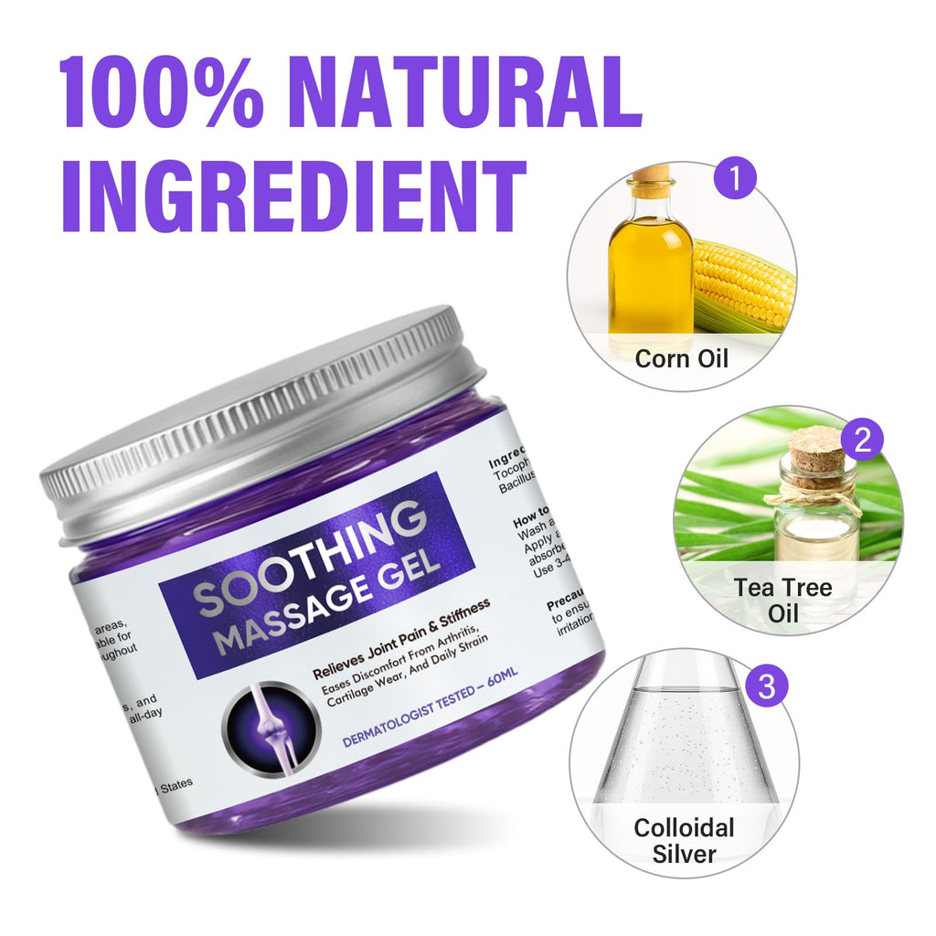 Joint Purple Gel, Fast-Absorbing Soothing Relief Massage Gel with Natural Extracts, Support Muscle, Joint, Shoulder, Knee, Back, Lumbar & Muscle Stiffness WKCWKCBuy Supplements Australia