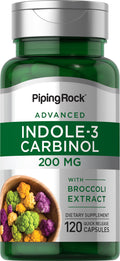 Piping Rock Indole 3 Carbinol | 200mg | 120 Capsules | I3C with Broccoli Extract | Non-GMO, Gluten Free Supplement Piping RockBuy Supplements Australia