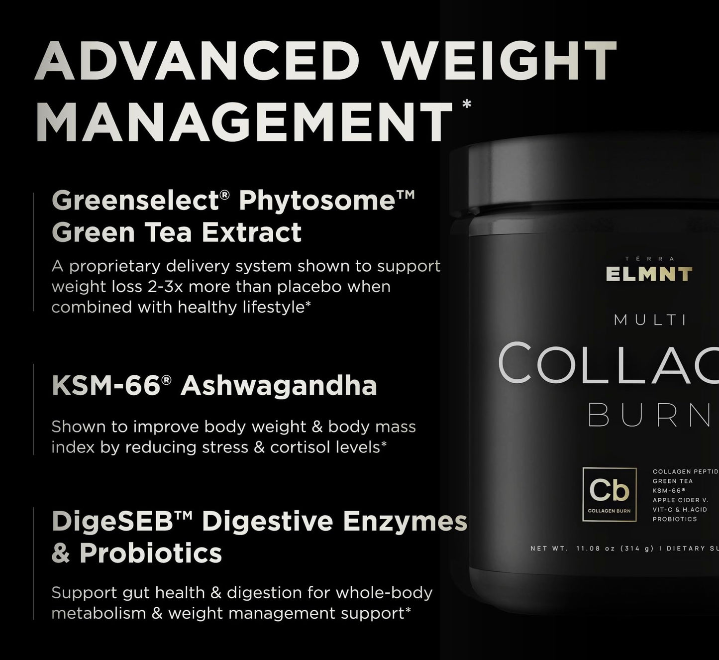 Super Collagen Powder for Women Weight Loss + Beauty w. Probiotics, Hyaluronic Acid, ACV, KSM-66, Biotin - Premium Multi Collagen Peptides Protein Supplement