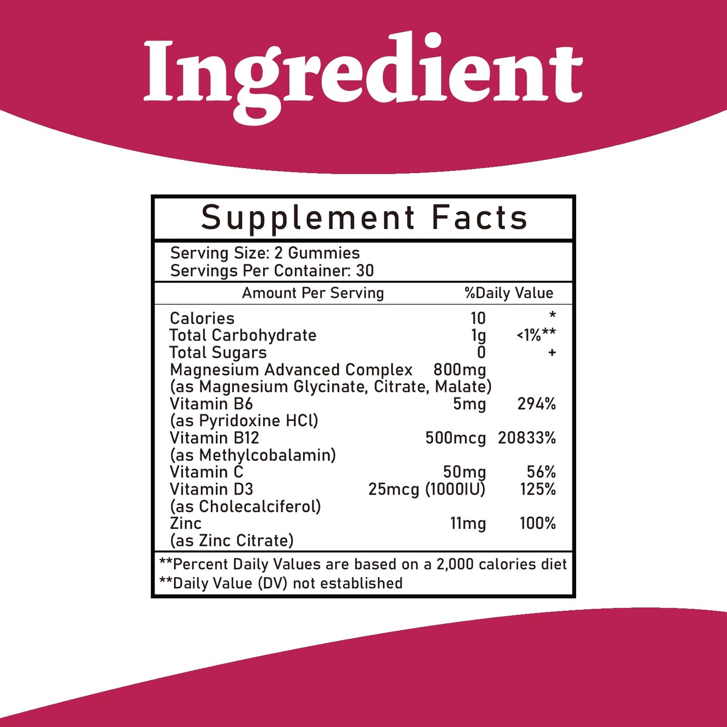 Magnesium Complex Gummies 800mg - 60 Counts Magnesium Glycinate&Citrate&Malate Gummy for Rest Muscle Function Bumjazz buy supplements Au