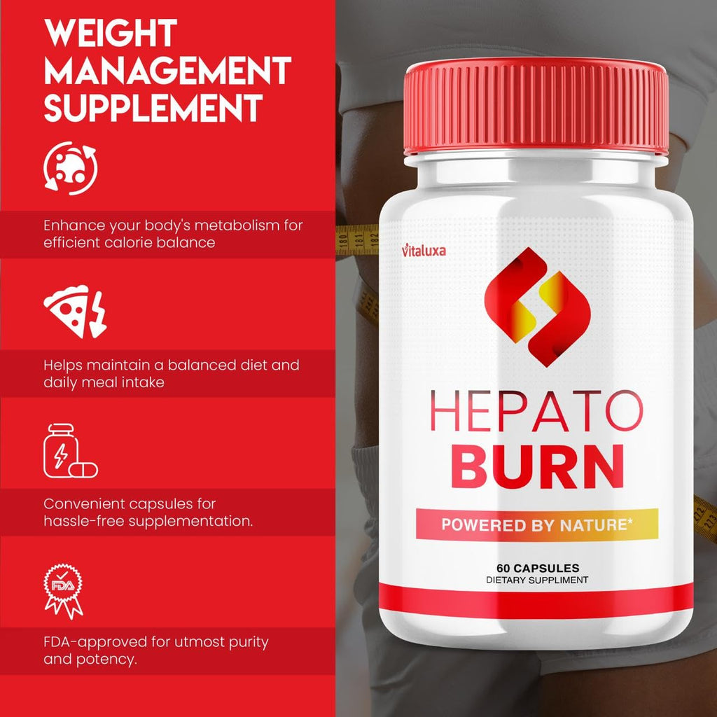 (3 Pack) Hepato Burn Capsules - HepatoBurn Supplement Pills Advanced Formula Wait Premium Blend All Natural Loss Support for Men Women, Hepataburn Reviews Maximum Strength Burner Health (180 Capsules) Vitaluxa buy supplements Au