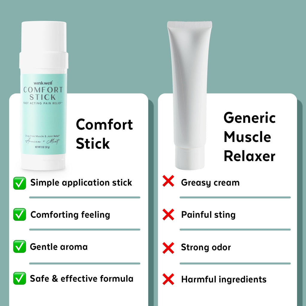 Wink Well Comfort Stick | Extra Strength Natural Muscle Relief | No-Mess roll on Stick | Joint Relief Wink NaturalsBuy Supplements Australia