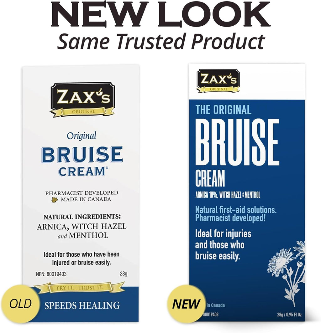 ZAX'S ORIGINAL Bruise Cream - Arnica and Witch Hazel Blend, Gentle on Skin, Plant-Based Ingredients for Skin Care - 28g ZAX'S ORIGINALBuy Supplements Australia