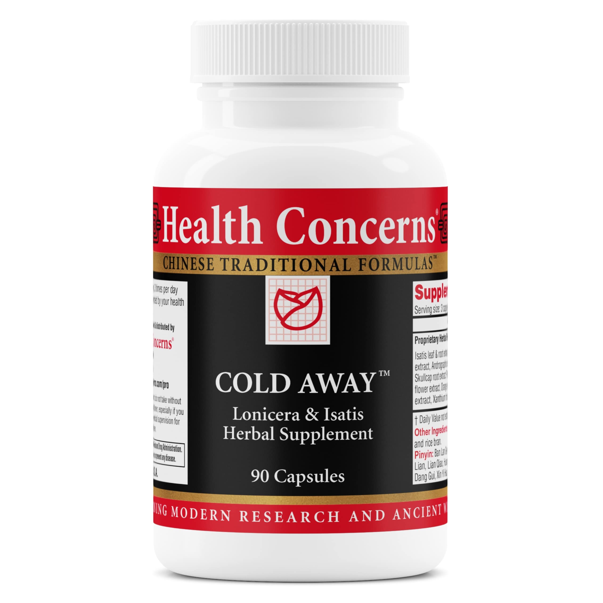 Health Concerns Cold Away - Immune Support & Defense - Vitamin Supplement for Flu Relief & Colds - Immunity System Booster - Licorice Root, Dong Quai, Chinese Skullcap & Andrographis - 90 Capsules Health ConcernsBuy Supplements Australia