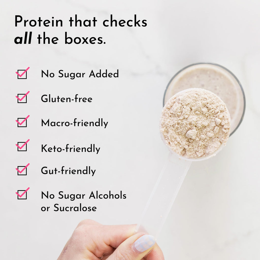 JUST INGREDIENTS Vanilla Protein Powder - Grass-Fed Whey Blend, Organic, Gluten Free, Dairy Free, Soy Free - 15 Servings, 22g Protein