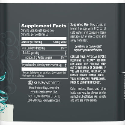 Creatine Monohydrate Powder Micronized PreWorkout Recovery Supplement | Support Muscle Building Strength Training Cognition | Vegan & Keto Friendly Easily Mixes