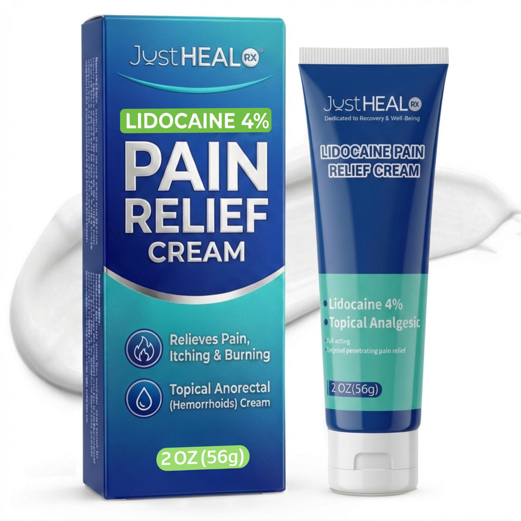 JustHeal RX Lidocaine Cream for Hemorrhoids | 2 OZ Tube – Fast-Acting 4% Lidocaine Numbing Cream & Topical Analgesic Cream for Anorectal Itch Relief | OTC Lidocaine Cream Maximum Strength JustHeal RXBuy Supplements Australia