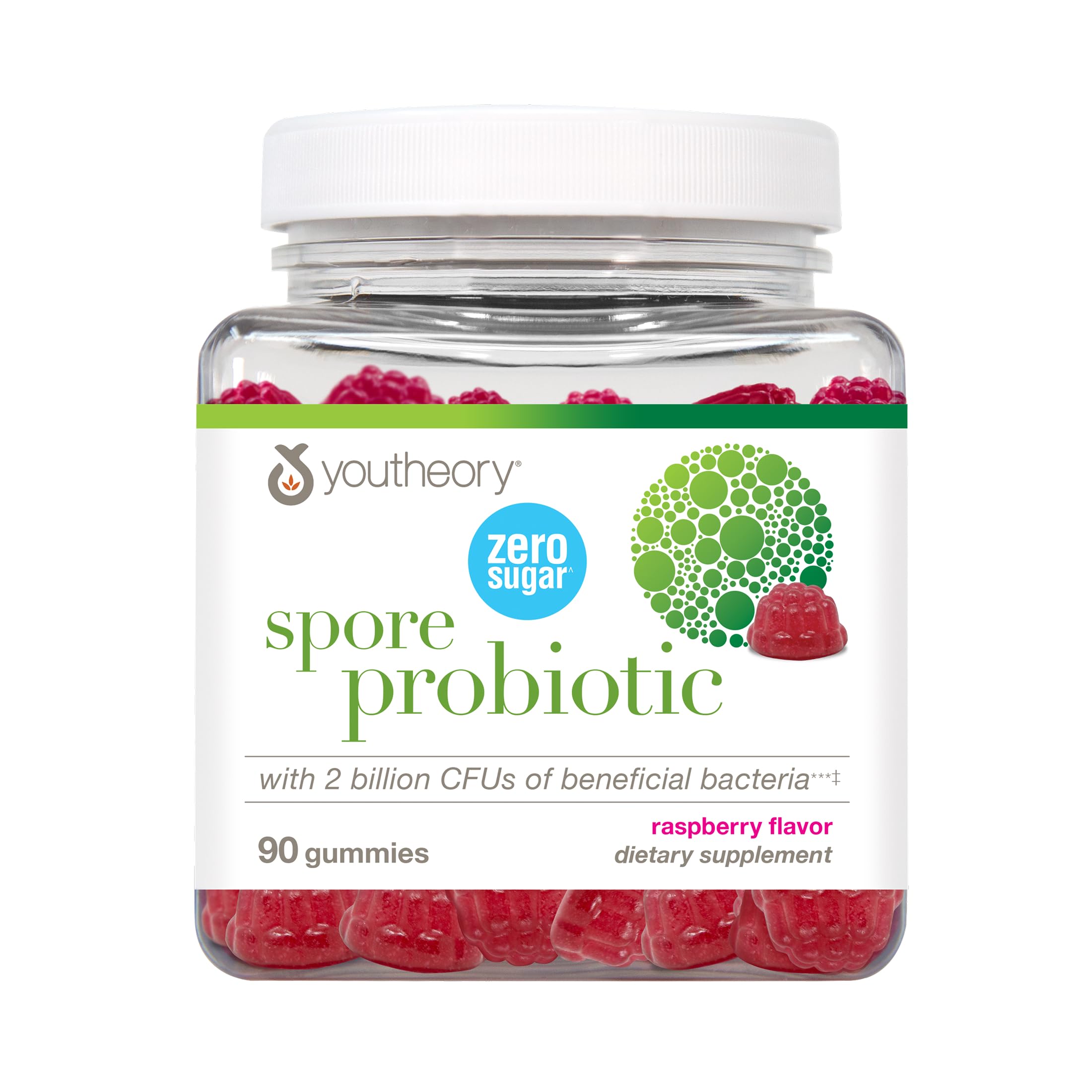 Youtheory Spore Probiotic Zero Sugar Gummy 90ct