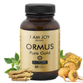 I Am Joy co. Ormus Gold Capsules Monoatomic Elements with Adaptogens Maca and Ashwaganda | May Help Balance Mood, Decalcify Pineal Gland, Repair DNA, Enhance Relaxation - 60 Vegan Capsules I Am Joy co.Buy Supplements Australia