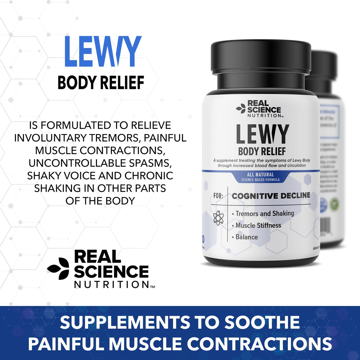 Real Science Nutrition Offers Lew-X - A Nutritional Supplement Formulated for Lewy Body Relief to Support Memory & Clarity, Cognitive Enhancement, Relieve Tremors, Shaking, and Muscle Stiffness, Real Science NutritionBuy Supplements Australia