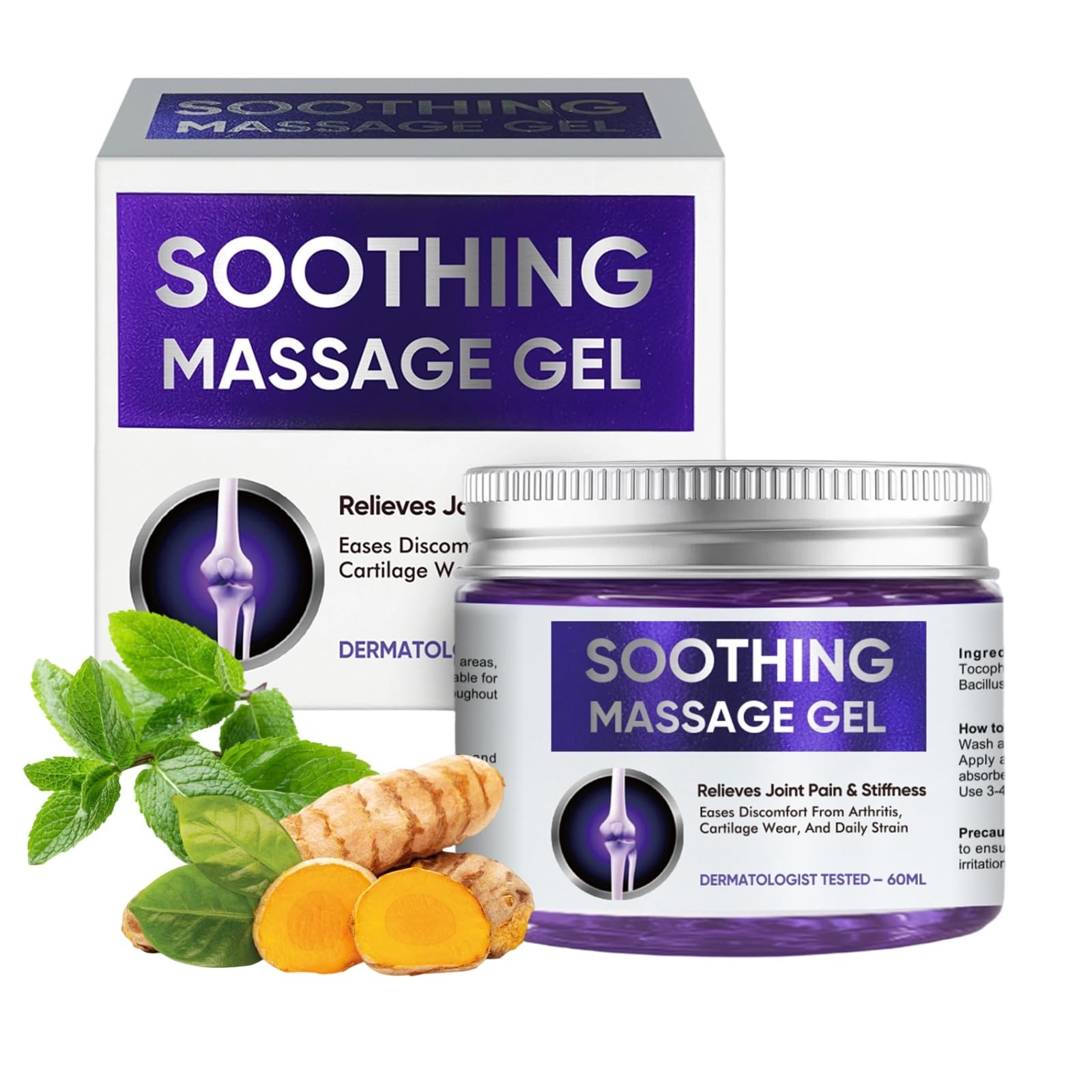 Joint Purple Gel, Fast-Absorbing Soothing Relief Massage Gel with Natural Extracts, Support Muscle, Joint, Shoulder, Knee, Back, Lumbar & Muscle Stiffness WKCWKCBuy Supplements Australia