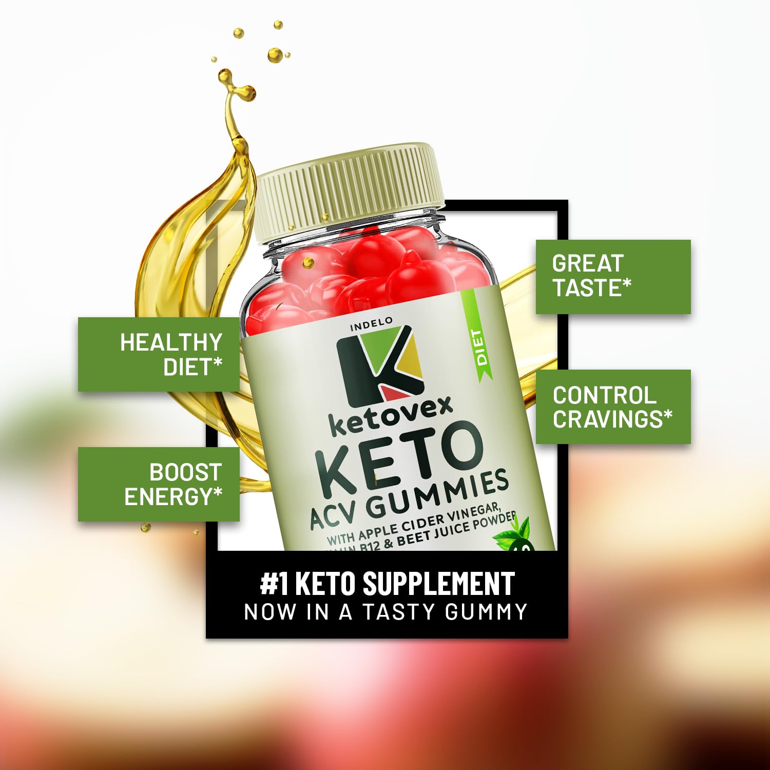 (3 Pack) Ketovex Keto BHB Gummies Advanced Formula, Ketovex BHB Weight Management ACV Gummies Reviews, Ketovex ACV Keto Vex BHB Gummy Gomitas Ketosis, Ketovex Gummies, B12 (180 Gummies) Indelo buy supplements Au