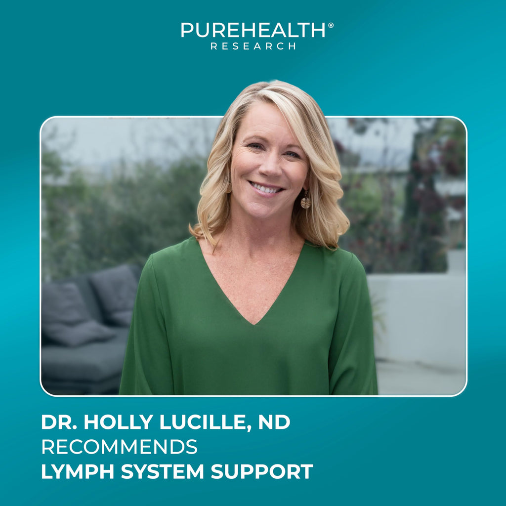 PUREHEALTH RESEARCH Lymph System Support - Lymphatic Drainage Supplement for Women & Men - Bromelain, Echinacea, Dandelion, Burdock Root, Lemon Powder, Kelp, Cleavers & More - 60 Capsules PUREHEALTH RESEARCH buy supplements Au