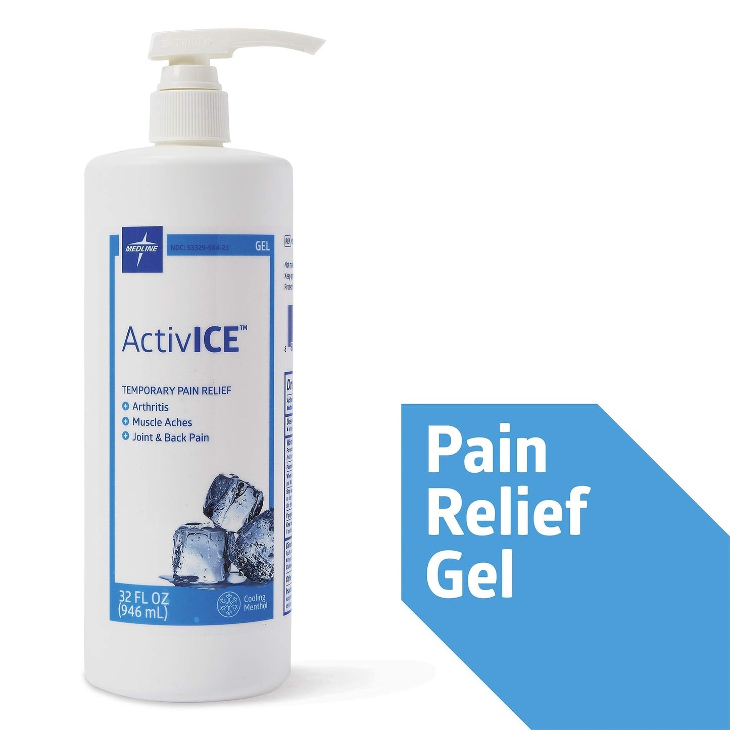 Medline ActivICE Topical Pain Reliever 32 oz MedlineBuy Supplements Australia