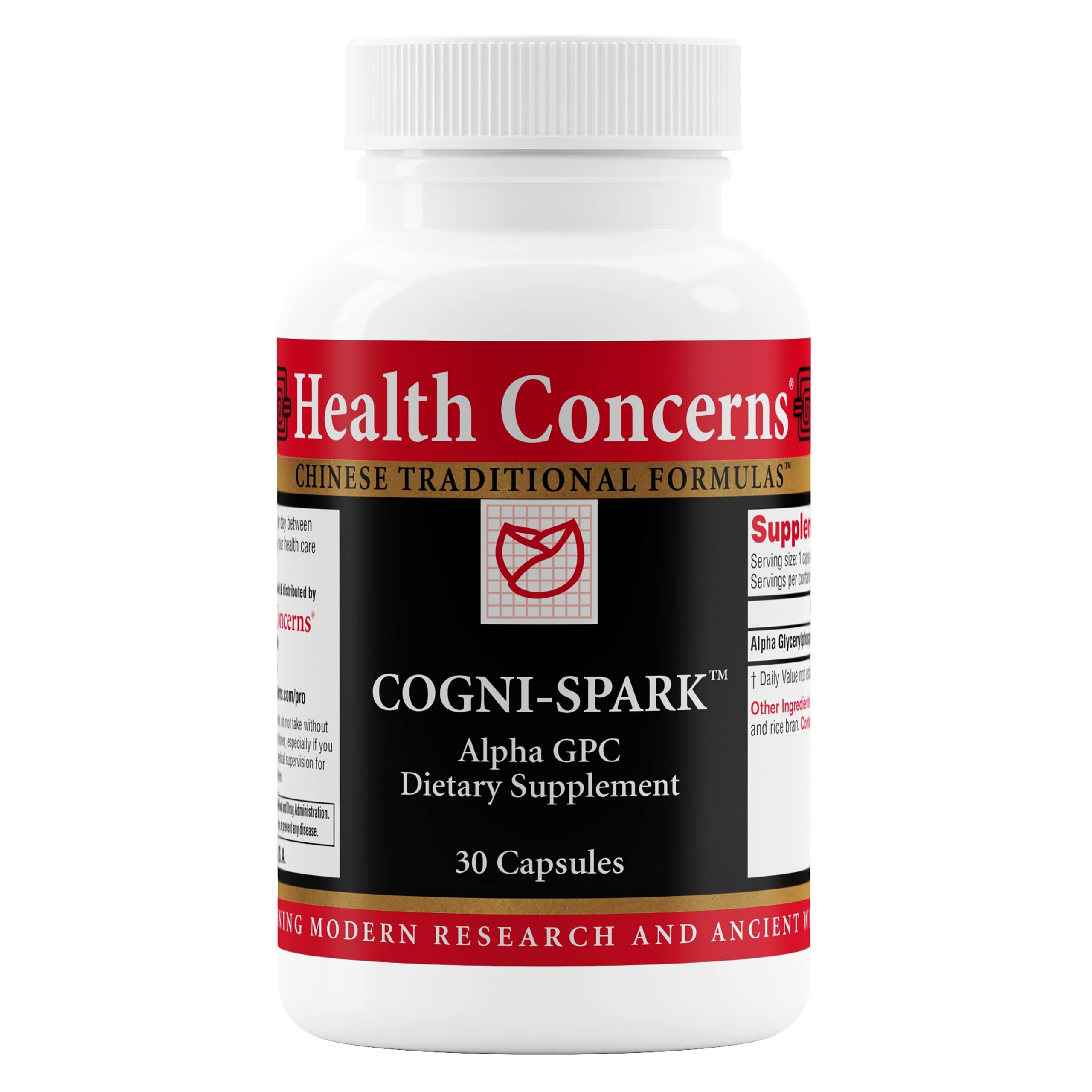 Health Concerns Cogni-Spark – Brain Support for Memory, Focus, and Mental Clarity – Alpha-GPC Choline Supplement for Cognition, Nerve Function & Longevity – Cognitive Health Formula – 30 Capsules Health ConcernsBuy Supplements Australia