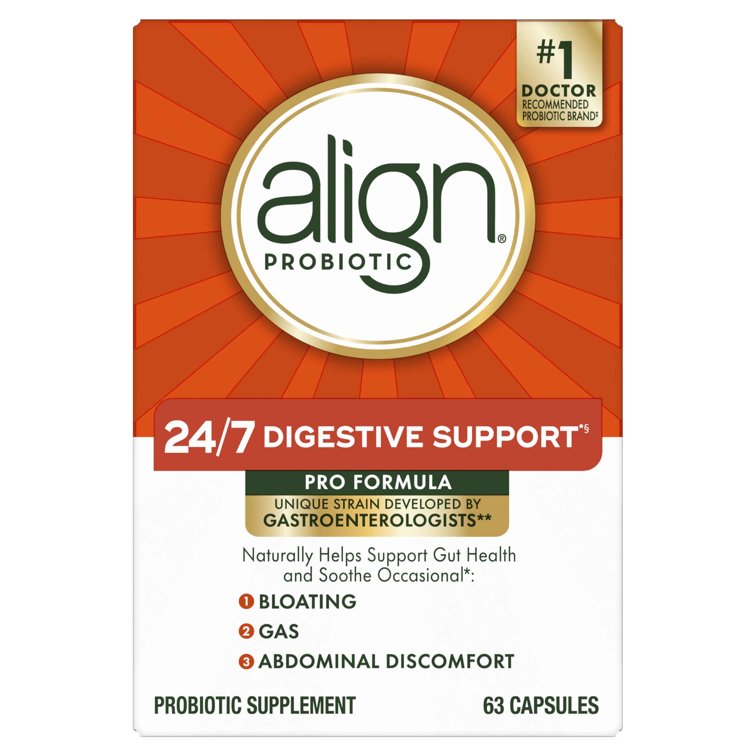Align Probiotic, Pro Formula, Probiotics for Women and Men, Probiotics for Digestive Health, Men and Womens Probiotic Capsules Help Relieve