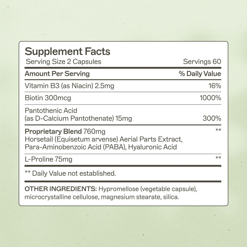 Amy Myers MD Hair Skin and Nails - Supports Strong Hair, Radiant Skin & Healthy Nails - L-Proline, Horsetail, Hyaluronic Acid - Gluten-Free - 120 Capsules (30 Servings) Amy Myers MDBuy Supplements Australia