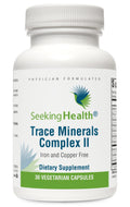 Seeking Health Trace Minerals Complex II - Immune Health & Brain Health Supplement with Zinc & Selenium - Copper- and Iron-Free Formula - Energy, Skin & Hair Support Supplement - 30 Capsules