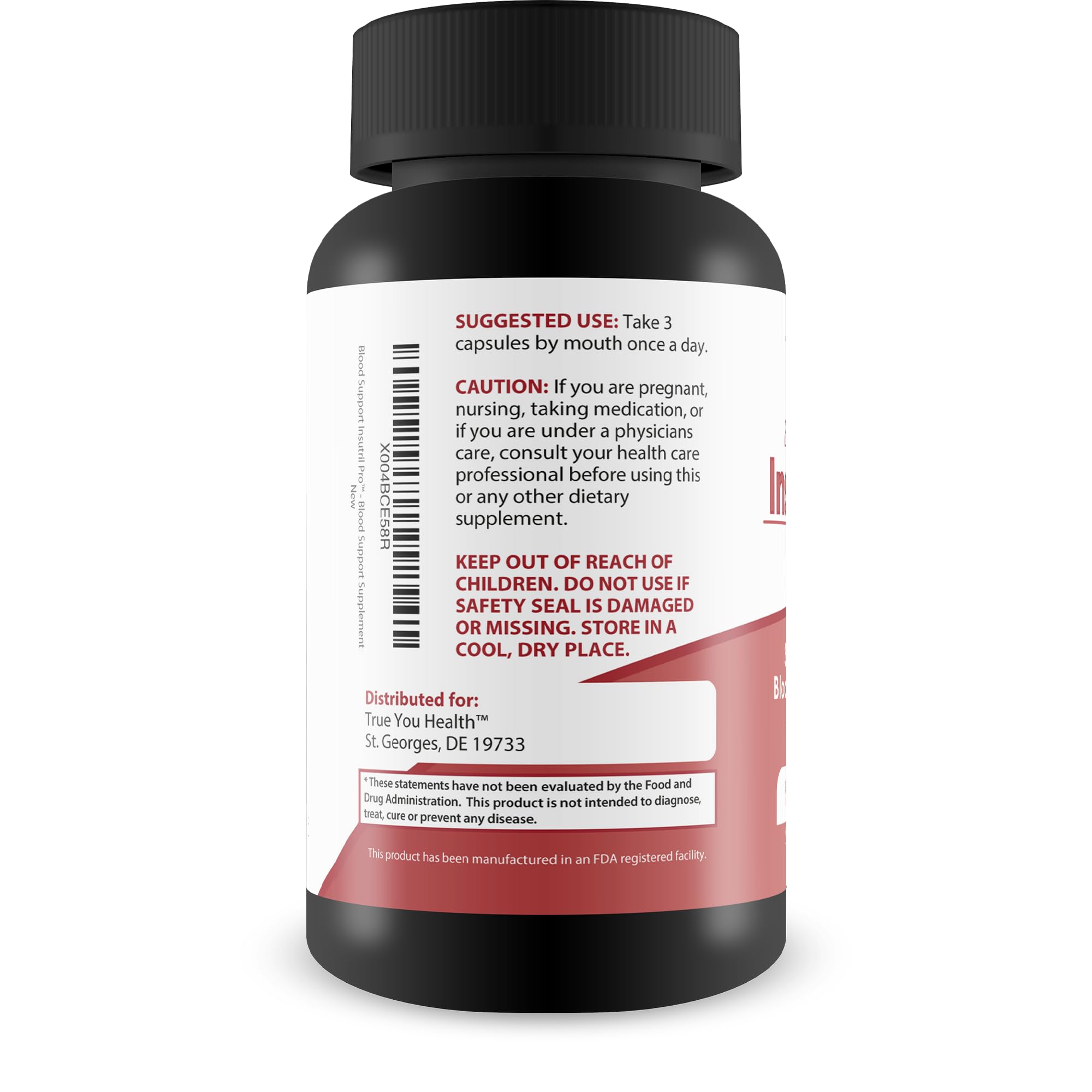 Blood Support Insutril Pro - Our Best Sugar Health & Blood Health Support Supplement - Circulatory Health Support - Blood Balance Blood Boost Blood Circulation Supplements - Health Blood Balance Pills True You HealthBuy Supplements Australia