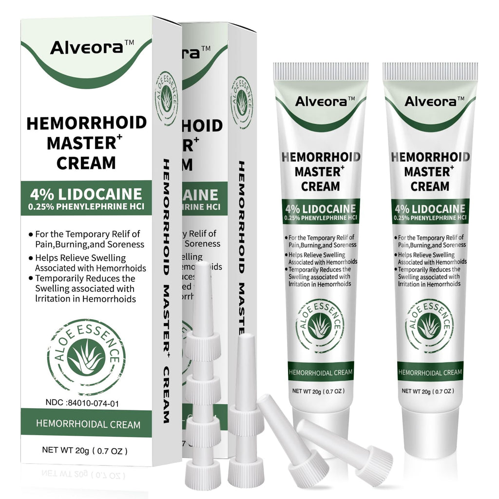 Hemorrhoid & Fissure Ointment, Hemorrhoid Treatment and Hemorrhoid Cream with Lidocaine 4% and Phenylephrine HCI for Fast Relief of Pain, Swelling, Itching, Burning, Hemorrhoidal treatment, 2 Pack-HH EmisunBuy Supplements Australia