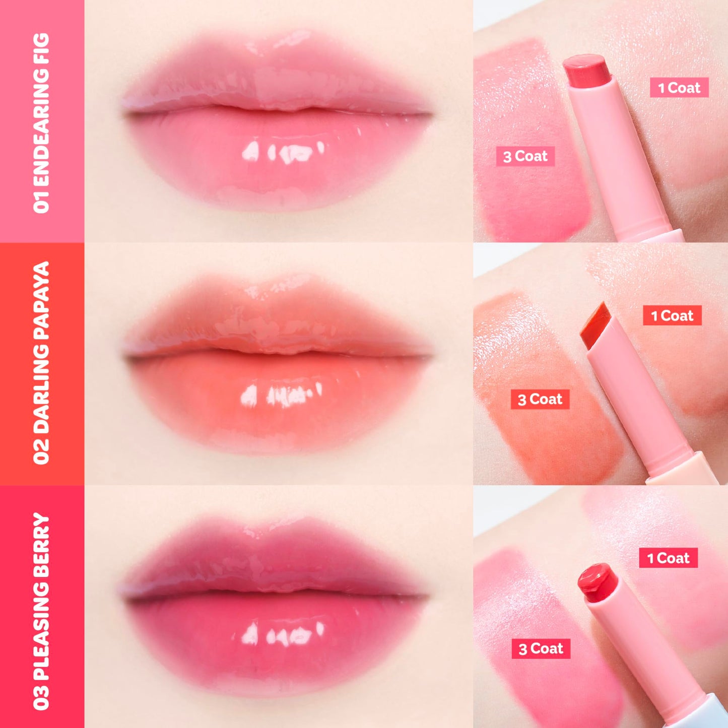 COLORGRAM Fruity Glass Stick 02 DARLING PAPAYA | Long-Lasting Juicy Lip Tint with Radiant, Glossy Finish | Melting Syrupy Texture for Vibrant, Hydrated Lips | Non-Sticky Shine COLORGRAMBuy Supplements Australia
