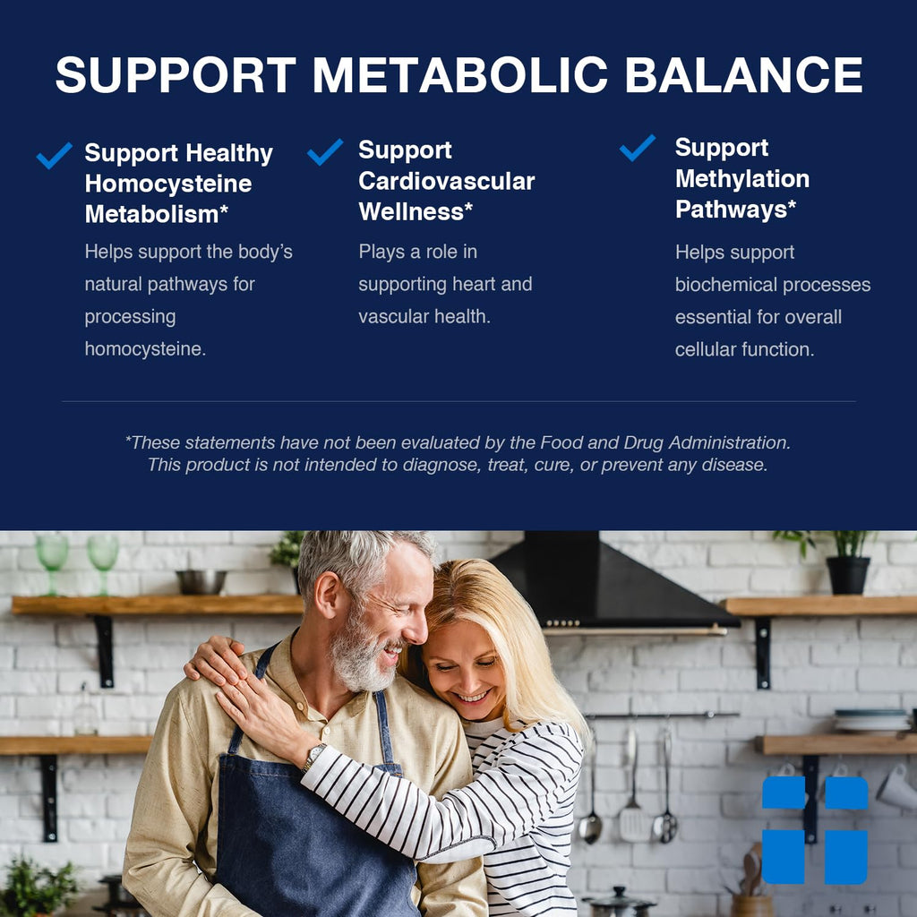 Opti + Homocysteine Capsules | Daily Brain and Heart Health Supplements* | Brain Supplement with Methylcobalamin & Methylfolate | 60 capsules/30 Servings Opti + Life buy supplements Au