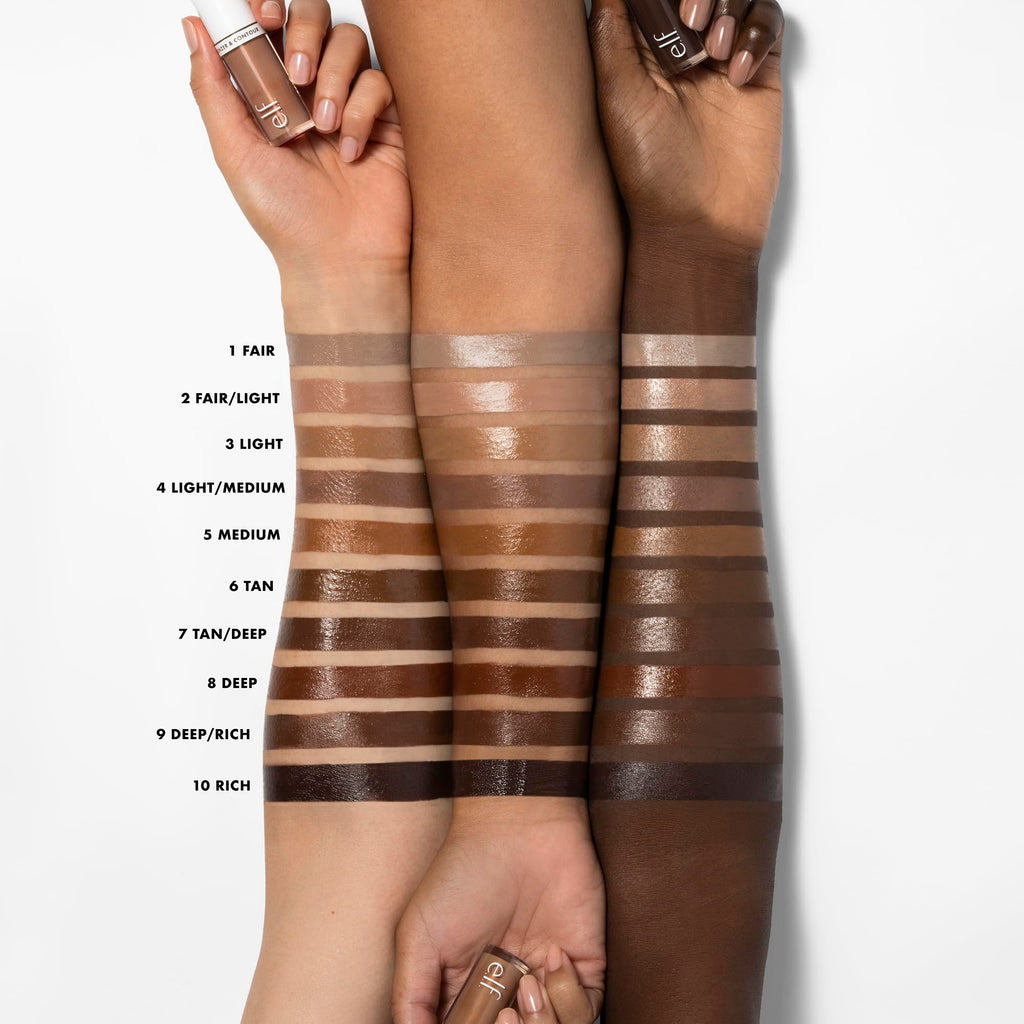 e.l.f. Camo Liquid Bronzer & Contour, Silky Highly Pigmented Formula, Creates a Long-Lasting Bronzed Glow & Natural Look, Vegan & Cruelty-Free, 2 Fair/Light e.l.f.Buy Supplements Australia