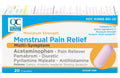 Quality Choice Maximum Strength Mentrual Pain Relief, Multi Symptom Pain Relief Caplets, Cramps, Headache, Bloating, Backache & Irritability, 20 Count Package Quality ChoiceBuy Supplements Australia