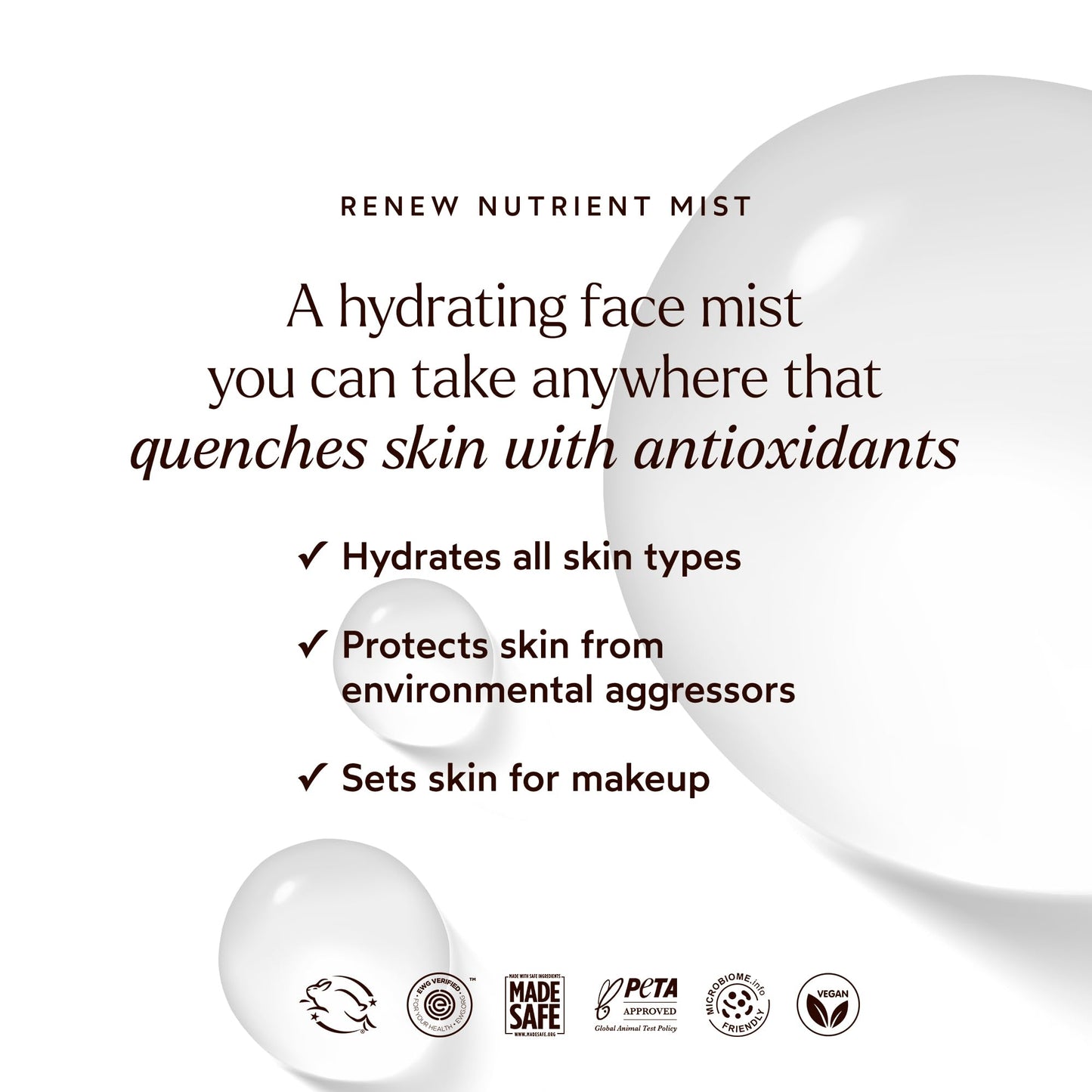 True Botanicals Renew Nutrient Mist | Deeply Hydrates & Refreshes On the Go |Dermatologist Tested, Non-Toxic, Hypoallergenic, Vegan, MADESAFE Certfied | (1.7 oz | 50 ml) True Botanicals buy supplements Au