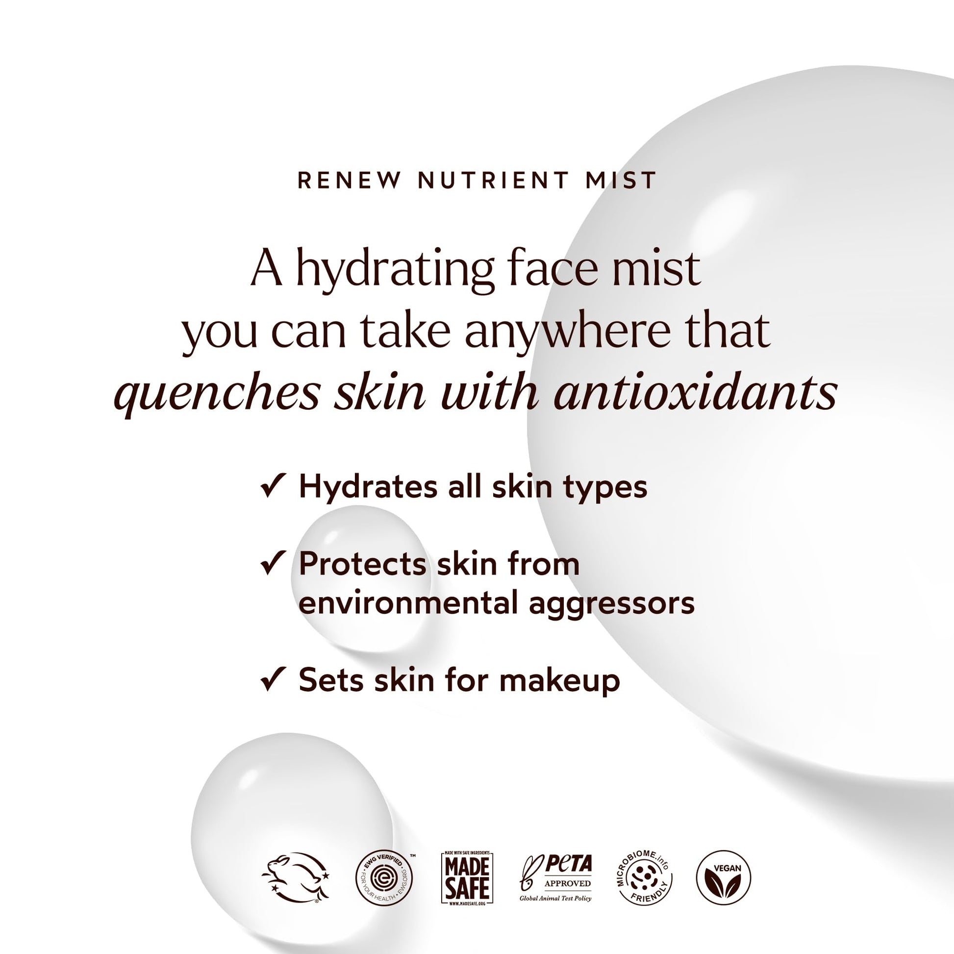 True Botanicals Renew Nutrient Mist | Deeply Hydrates & Refreshes On the Go |Dermatologist Tested, Non-Toxic, Hypoallergenic, Vegan, MADESAFE Certfied | (1.7 oz | 50 ml) True Botanicals buy supplements Au