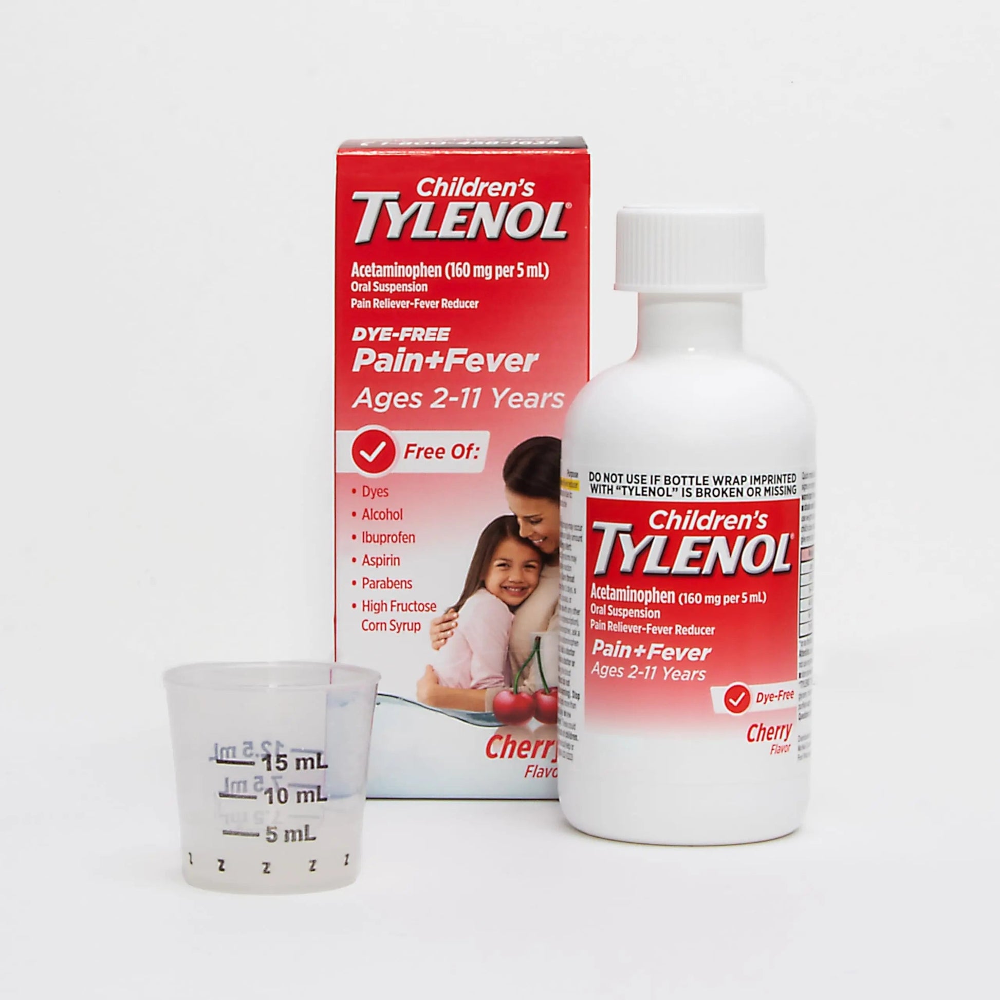 Children's Tylenol Liquid Pain Relief & Fever Medicine, Oral Suspension, Dye-Free, Acetaminophen, No Aspirin, No Ibuprofen, No High Fructose Corn Syrup; Cherry Flavor, 8 fl. oz.; Pack of 1 TylenolBuy Supplements Australia