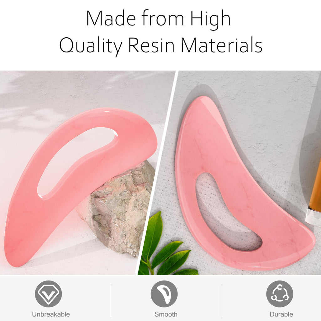 AICNLY Large Gua Sha Massage Tool, Lymphatic Drainage Massager, Muscle Scraping Massage Tools, Body Sculpting Anti Cellulite Tools for Man and Women (Pink) AICNLY buy supplements Au