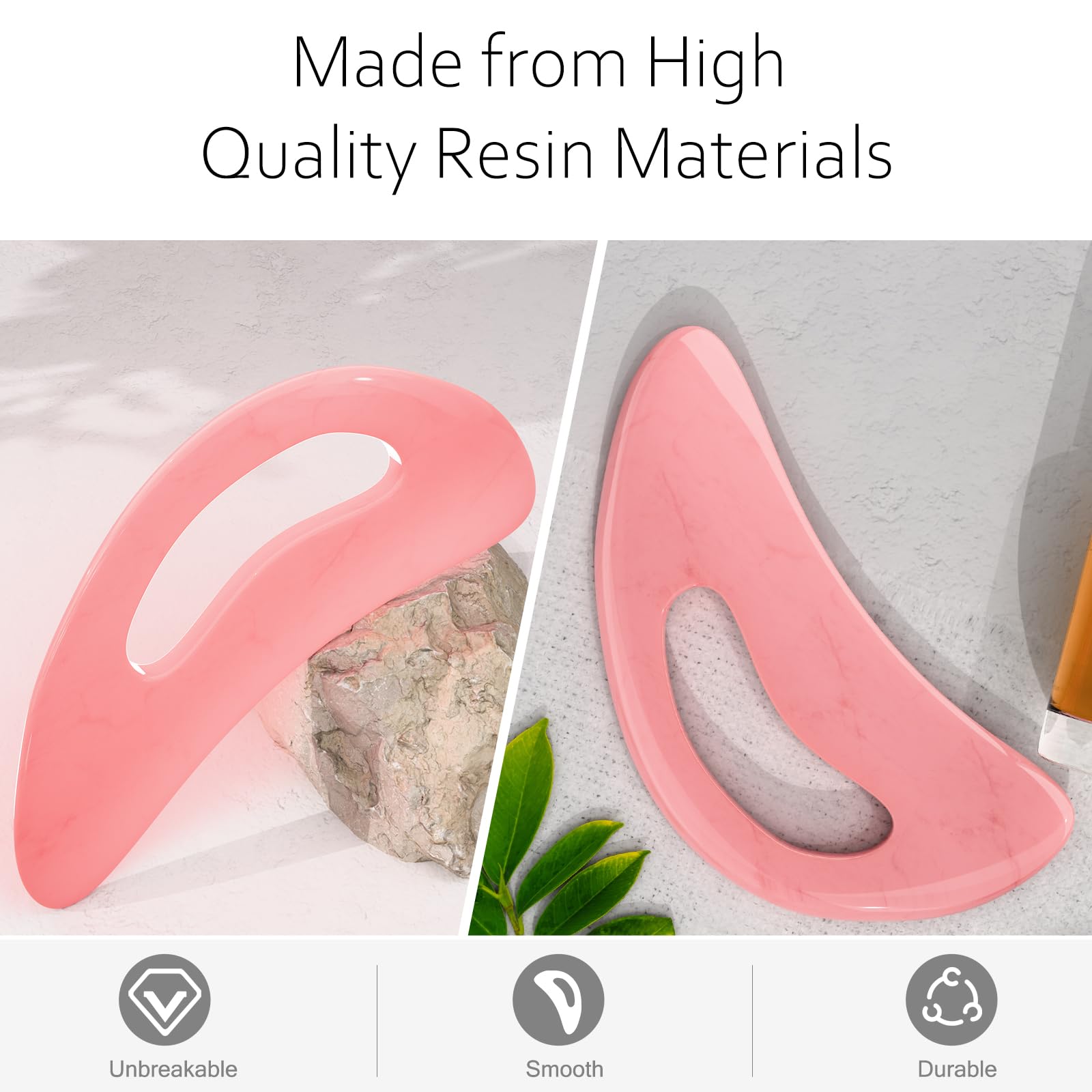 AICNLY Large Gua Sha Massage Tool, Lymphatic Drainage Massager, Muscle Scraping Massage Tools, Body Sculpting Anti Cellulite Tools for Man and Women (Pink) AICNLY buy supplements Au