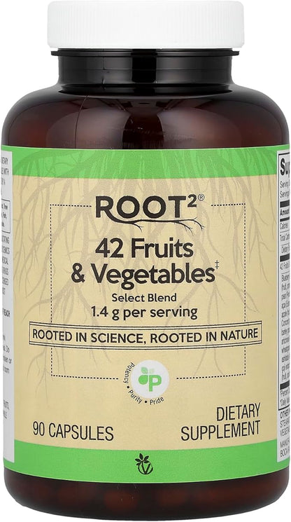 Vitacost Root2®, 42 Fruits & Vegetables, 90 Capsules Vitacost Brand buy supplements Au