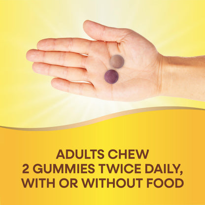 Nature’s Way Alive! Chewable Calcium Gummies with Vitamin D3, Daily Supplement Supports Healthy Bones and Teeth, and Muscle Function*, Strawberry and Raspberry