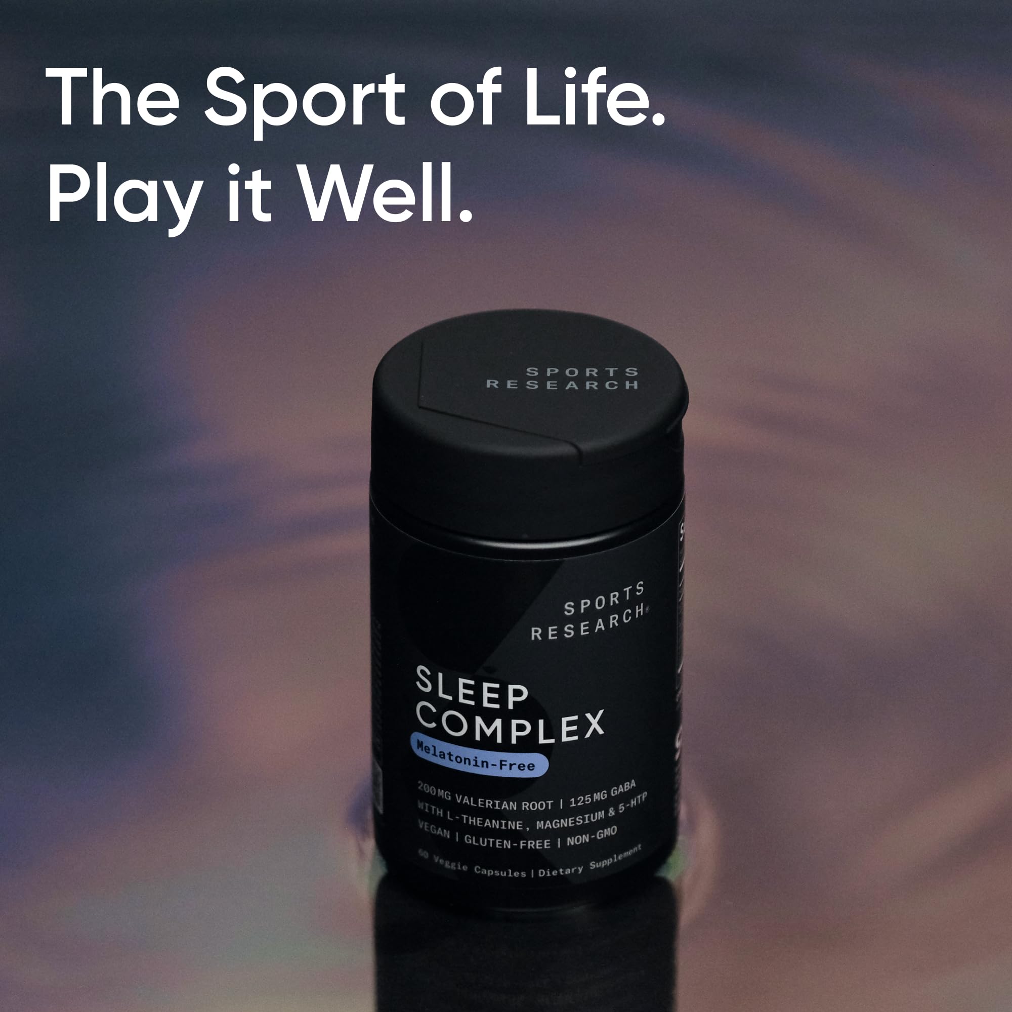 Sports Research® Sleep Complex- Melatonin-Free Vegan Capsules - with Valerian Root, GABA, L-Theanine, Magnesium & 5-HTP - 30 Servings Sports Research buy supplements Au