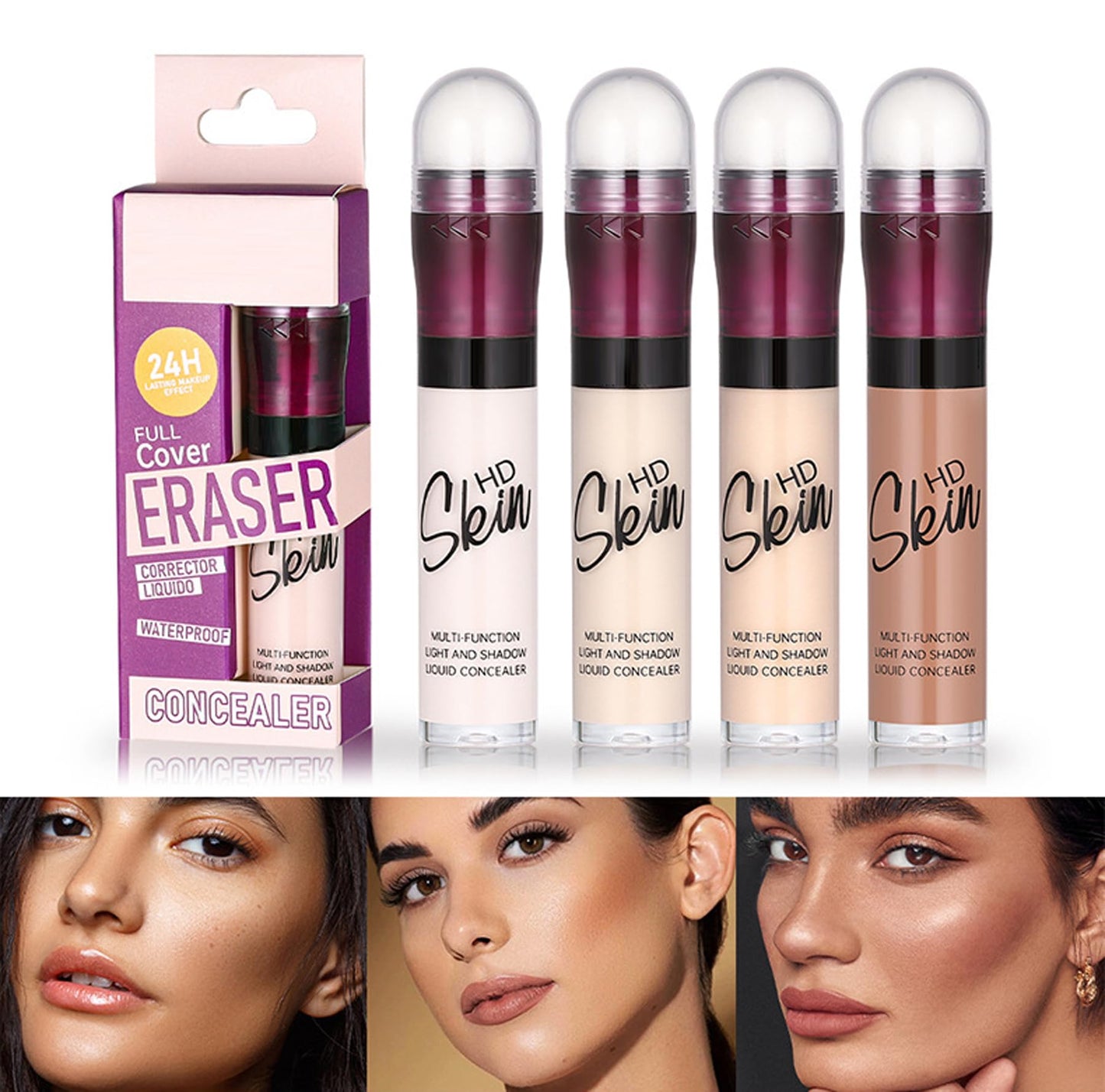 Concealer Stick Foundation Concealer Moisturizing Hydration Brightening Skin Tone Concealer Oil Control Waterproof With Applicator Cushion RHSEDDBuy Supplements Australia