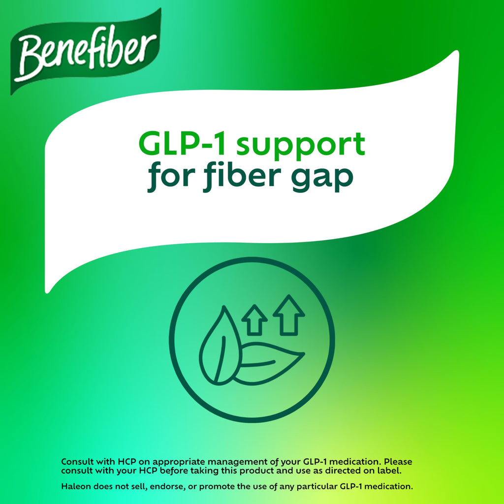 Benefiber Daily Prebiotic GLP-1 Friendly Fiber Supplement Powder for Digestive Health, Unflavored - 250 Teaspoons (17.6 Ounces)