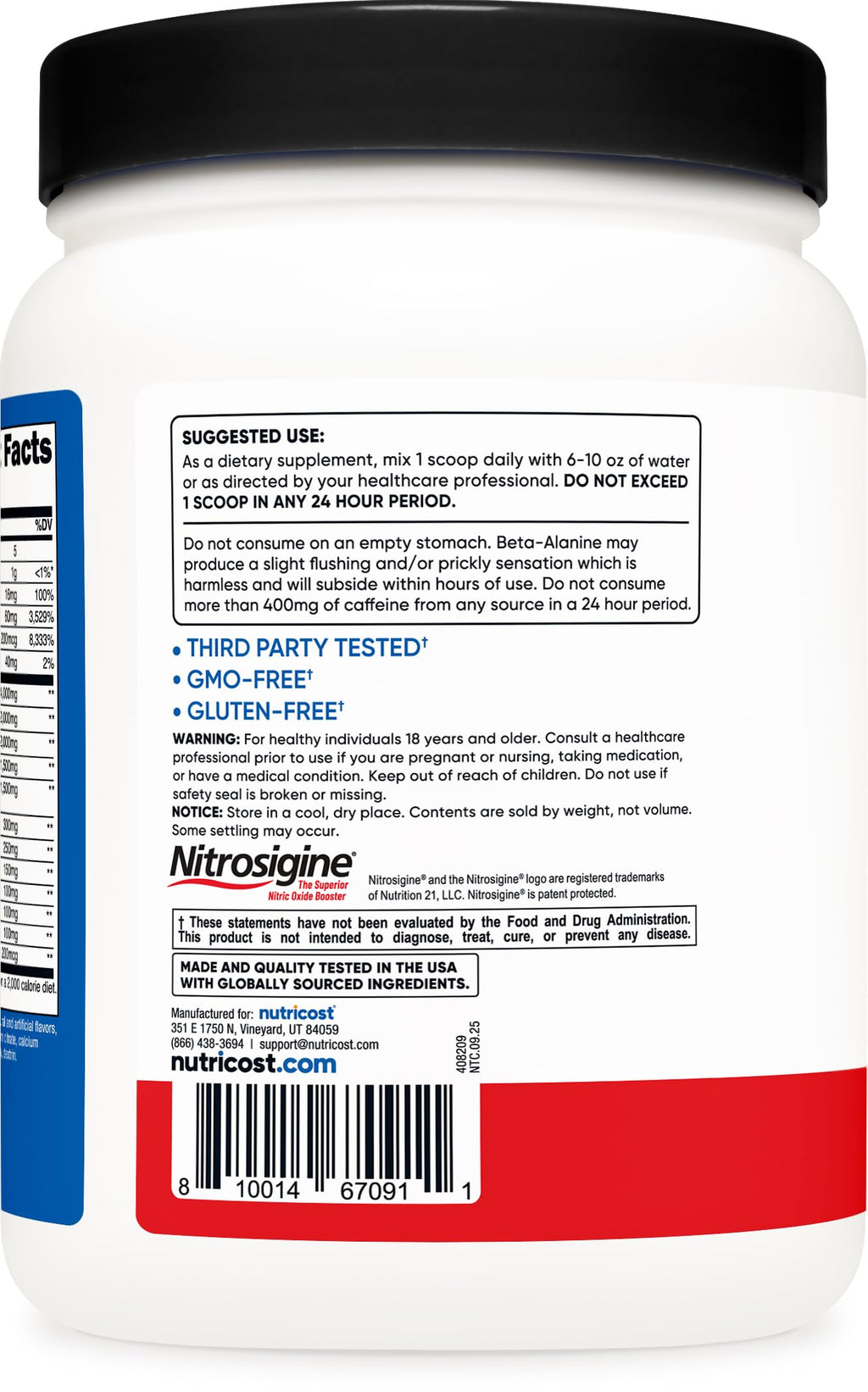 Nutricost Pre-X Xtreme Pre-Workout Complex Powder, Fruit Punch, 60 Servings, Vegetarian, Non-GMO and Gluten Free