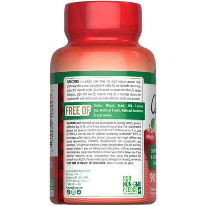 Nature's Truth Apple Cider Vinegar Pills | 90 Capsules | Non-GMO & Gluten Free Supplement Nature's Truth buy supplements Au