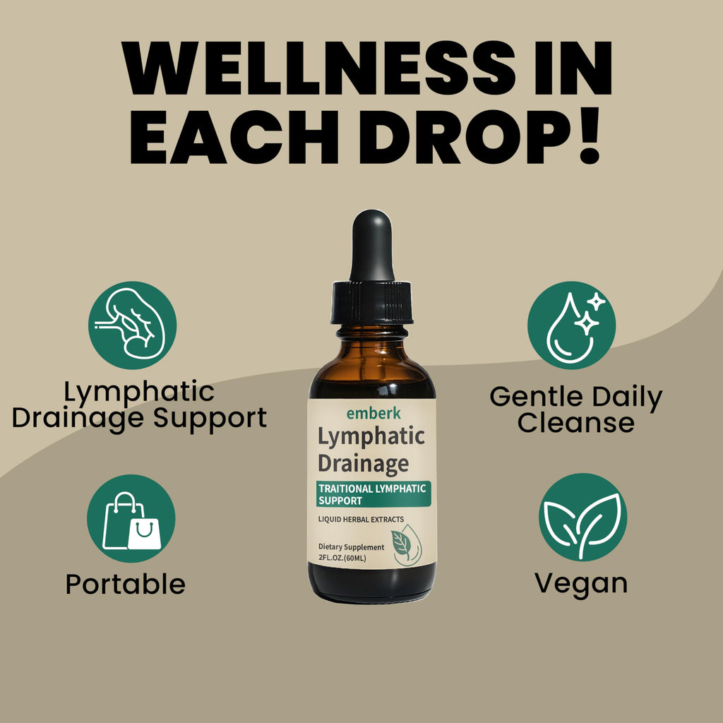 Lymphatic Drainage Drops, 2000mg Herbal Blend with Elderberry & Echinacea Dandelion，– Supports Lymphatic Drainage, Immune System & Detox 2 fl oz (1pcs) Generic buy supplements Au