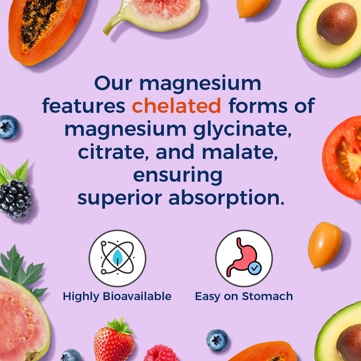 Vitalitown Magnesium Complex | Chelated Easily Absorbed Magnesium Glycinate Citrate Malate | Buffered | 210mg Elemental Mag | Sleep, Nerve, Digestion, Energy | Non-GMO 240 Veg Caps Vitalitown buy supplements Au