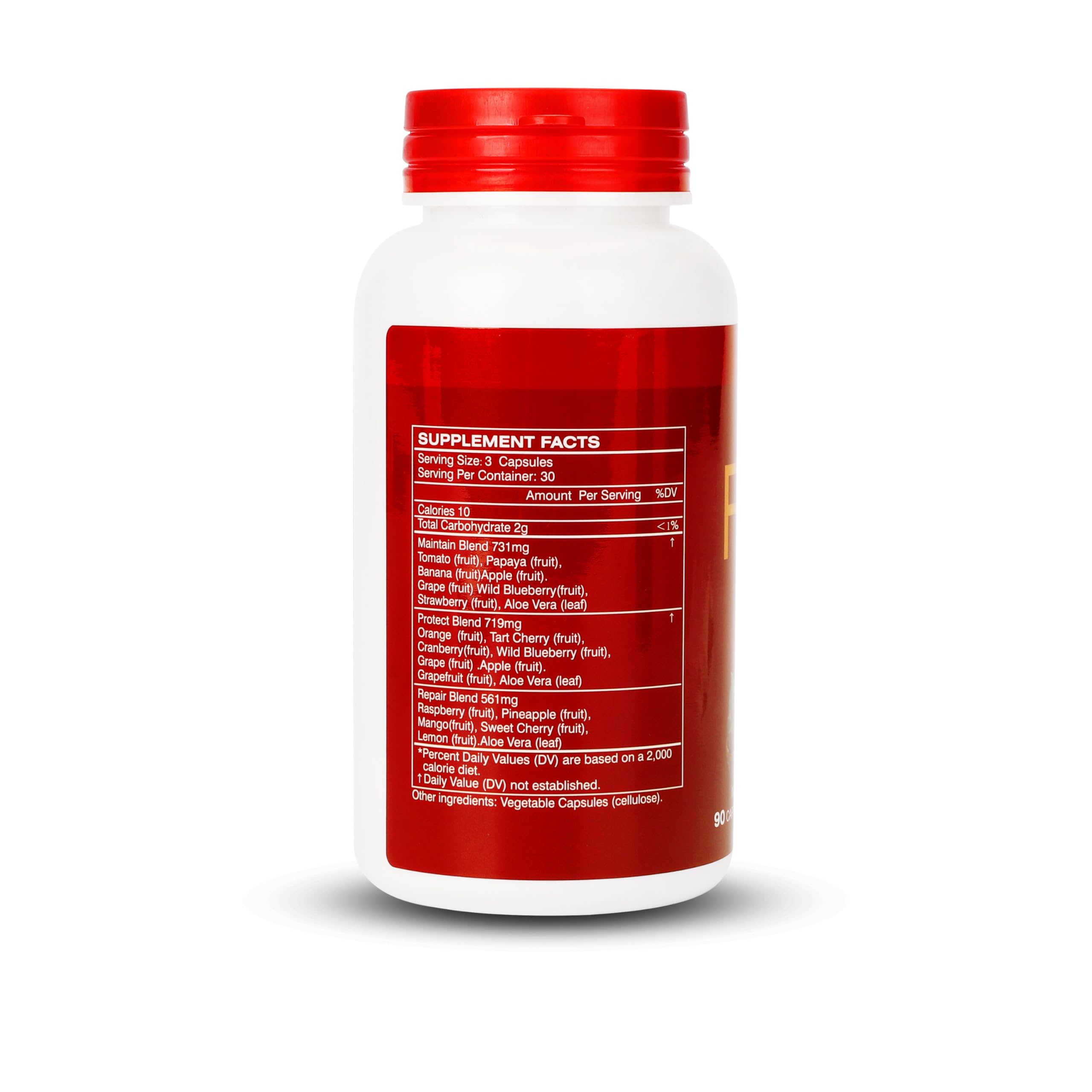Fruit and Veggies Supplement Ingredients Natural – 2 Bottles 180 Total Vegetarian Capsules | Balance of Natural 16+18 Whole Fruits & Veggies Blend | Fresh Superfood Formula with Vitamins and Minerals JulyDeerBuy Supplements Australia