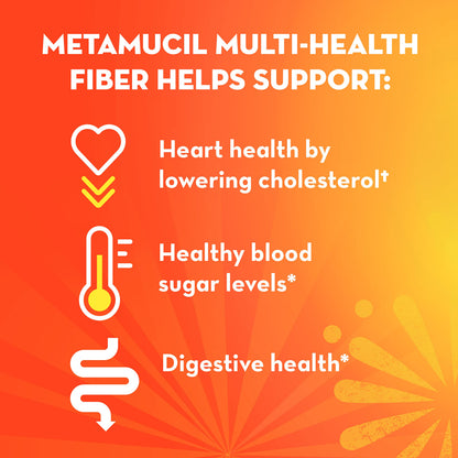 Metamucil Daily Fiber + Collagen, Psyllium Husk Powder, Plant Based Fiber Supplement, Sugar-Free with Stevia, 3-in-1 Fiber Supplement