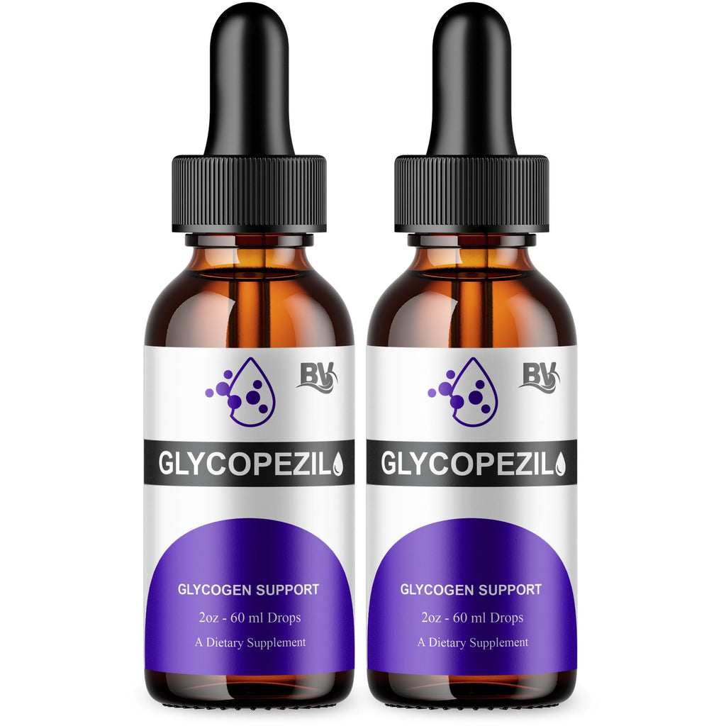 BLUE VIBE Glycopezil Drops, Glyco pezil Advanced Maximum Strength Overall Health & Blood Support Supplement, Glycopezil Premium Daily Health and Overall Energy Formula (2 Pack - 4oz / 120ml) BLUE VIBEBuy Supplements Australia