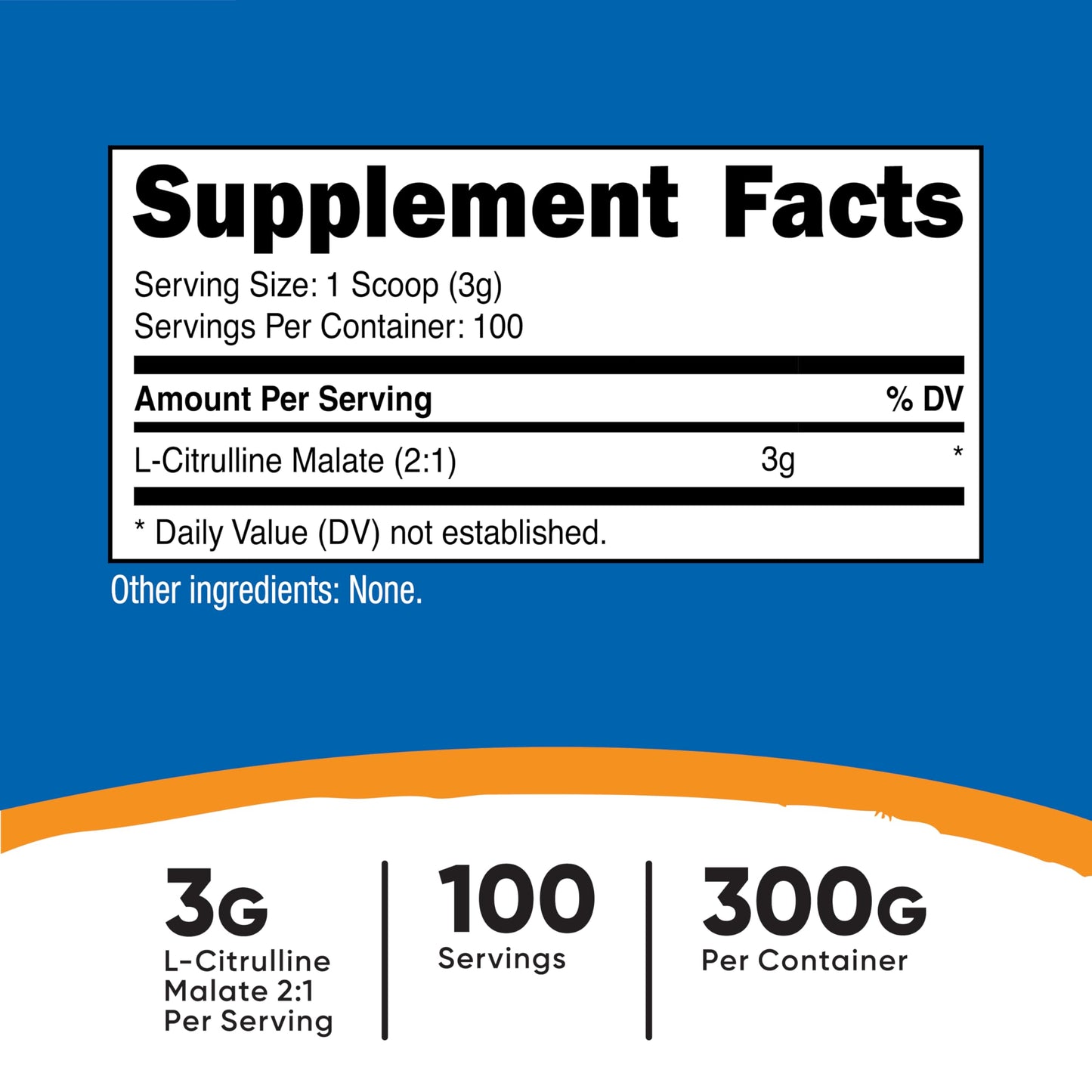 Nutricost L-Citrulline Malate (2:1) Powder (300 Grams)