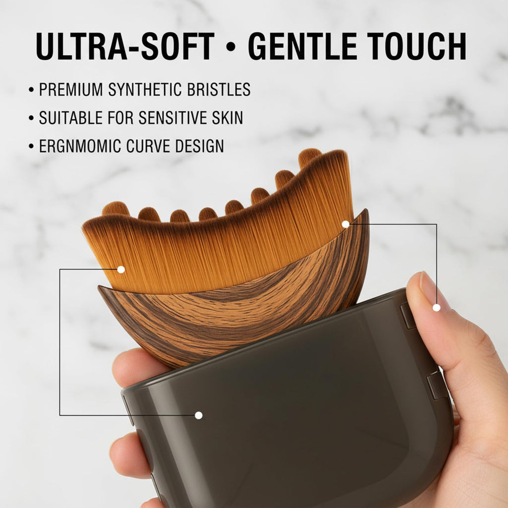 Kojiva Lymphatic Face Brush, Lymphatic Contour Face Brush Curved, Facial Lymphatic Drainage Massager Brush for Sculptingm, Reduce Puffiness & Double Chin Reducer, Improves Skin Glow Absorption (1PCS) Kojiva Brush buy supplements Au