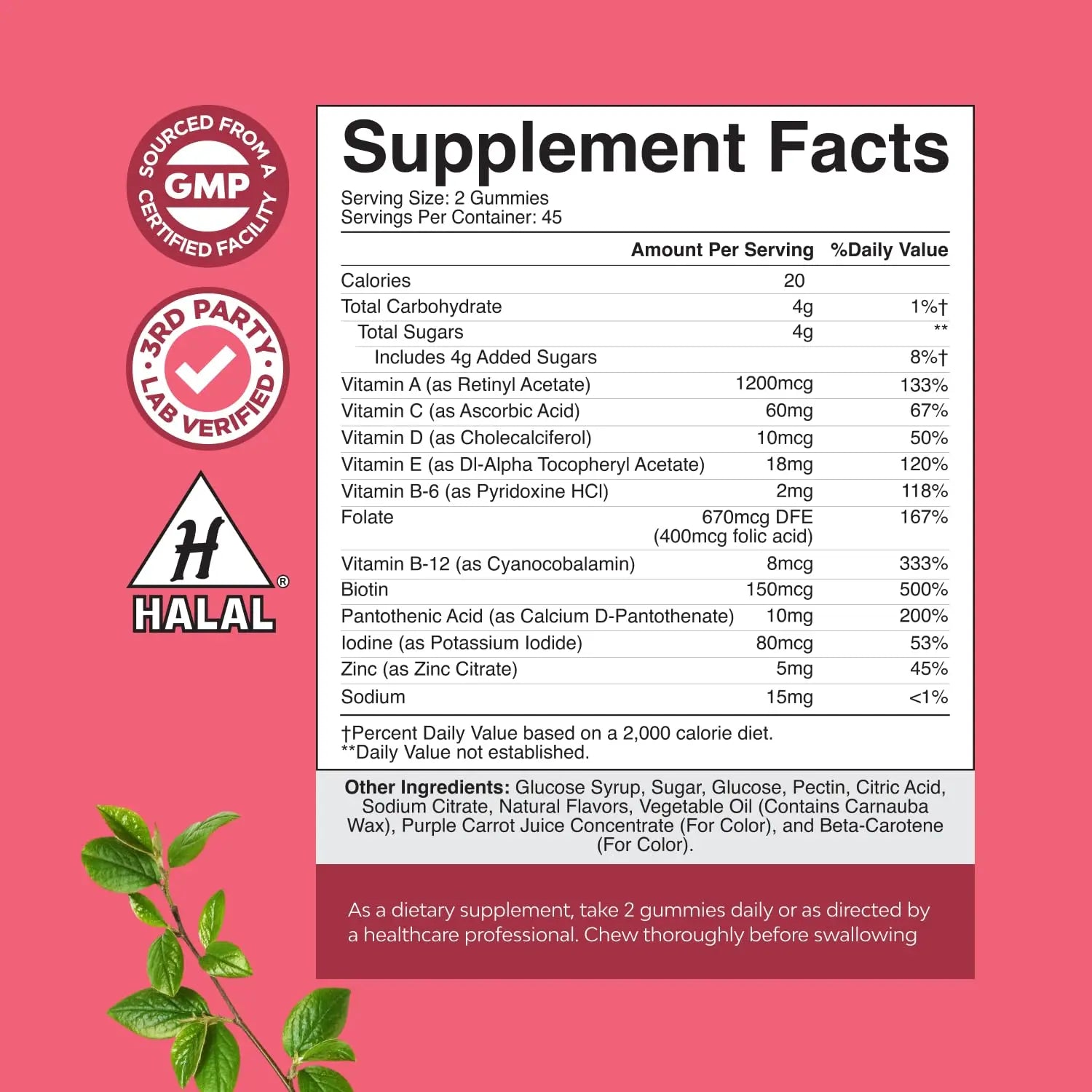 Delicious Daily Multivitamin for Women Gummies - Women's Multivitamin Gummies for Adults Energy and Immunity Natures Craft